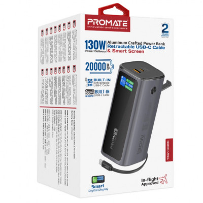 Батарея універсальна Promate 20000mAh PD/130W (titan-130rc)