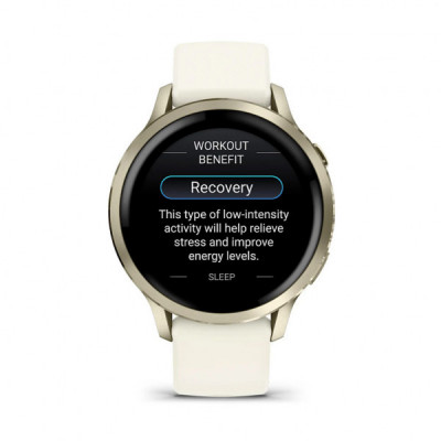 Смарт-годинник Garmin Venu 4 (41mm), Beige w/ Lunar Gold + Bone, GPS смарт-годинник (010-03013-00)