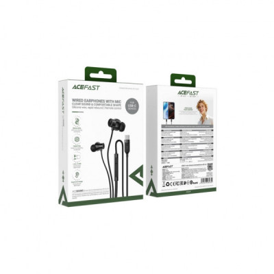 Навушники Acefast L10 USB-C Black (6974316285335)
