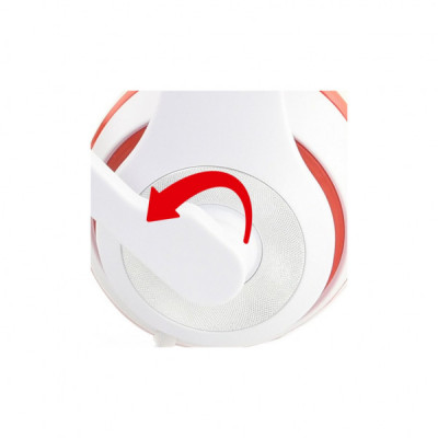 Навушники Gembird MHS-03 White/Red (MHS-03-WTRD)