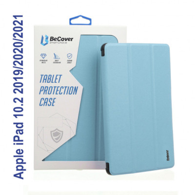 Чохол до планшета BeCover Tri Fold Soft TPU mount Apple Pencil Apple iPad 10.2 2019/2020/2021 Light Blue (706747)