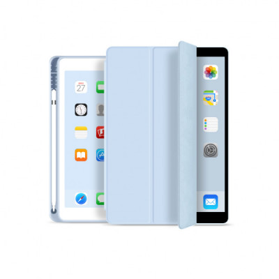 Чохол до планшета BeCover Tri Fold Soft TPU mount Apple Pencil Apple iPad 10.2 2019/2020/2021 Light Blue (706747)