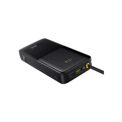 Батарея універсальна Baseus Bipow 2 Digital Display 20000mAh 20W with Built-in USB-C Cable Black (P10077101113-01)