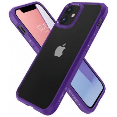 Чохол до мобільного телефона Spigen iPhone 12 mini Crystal Hybrid, Hydrangea Purple (ACS01544)