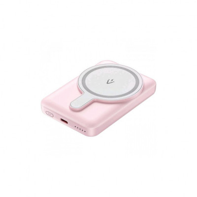 Батарея універсальна VENTION Magnetic Wireless 5000mAh 20W PD, USB-C, QI-15W Pink (FHSP0)