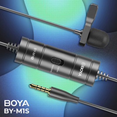 Мікрофон Boya BY-M1S Black (BY-M1S) Мікрофон Boya BY-M1S Black (BY-M1S)