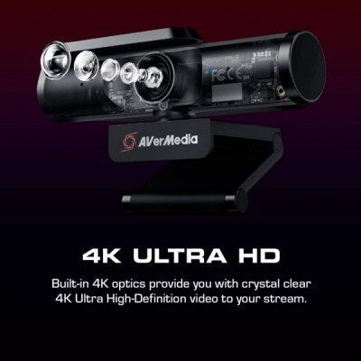 Веб-камера AVerMedia Live Streamer CAM PW513 4K Black (61PW513000AC)