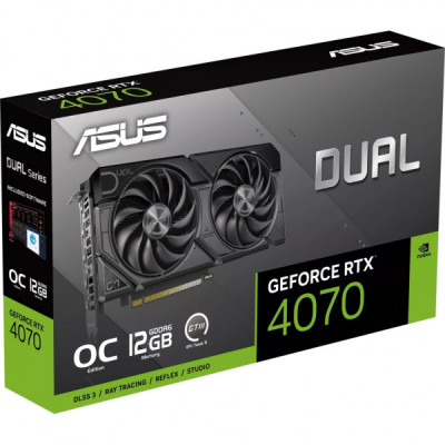 Відеокарта ASUS GeForce RTX4070 12Gb DUAL OC EVO (DUAL-RTX4070-O12GD6-EVO)