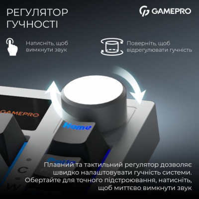 Клавіатура GamePro Asgard Valhalla Pro QLAB Sakura Switch RGB Bluetooth/Wireless/USB-C UA White (MK160-W-D-QS-PRO) Клавіатура GamePro Asgard Valhalla Pro QLAB Sakura Switch RGB Bluetooth/Wireless/USB-C UA White (MK160-W-D-QS-PRO)