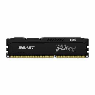 Модуль пам'яті для комп'ютера DDR3 8GB (2x4GB) 1600 MHz Fury Beast Black Kingston Fury (ex.HyperX) (KF316C10BBK2/8)
