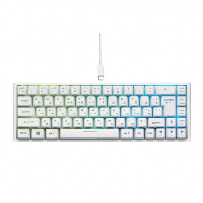 Клавіатура 2E GAMING KG350 RGB 68key USB White (2E-KG350UWT)