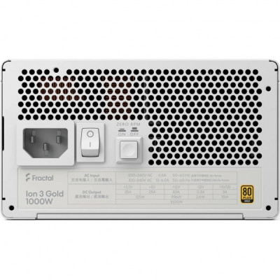 Блок живлення Fractal Design 1000W Ion 3 Gold (FD-P-IA3G-101-EU-WT) Блок живлення Fractal Design 1000W Ion 3 Gold (FD-P-IA3G-101-EU-WT)