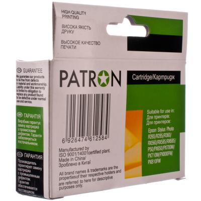 Картридж Patron EPSON R265/285/360,RX560/585/685,P50,PX650 BLACK (T0801) (PN-0801)