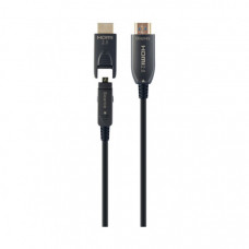 Кабель мультимедійний HDMI to HDMI 20.0m AOC V.2.0, 4K 60Hz Gold Cablexpert (CCBP-HDMID-AOC-20M)