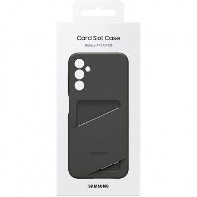 Чохол до мобільного телефона Samsung A14 Card Slot Case Black (EF-OA146TBEGRU)