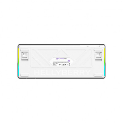 Клавіатура Hator Hellyberry HK60 Mechanical Linear RGB USB UA White/Violet (HK60)
