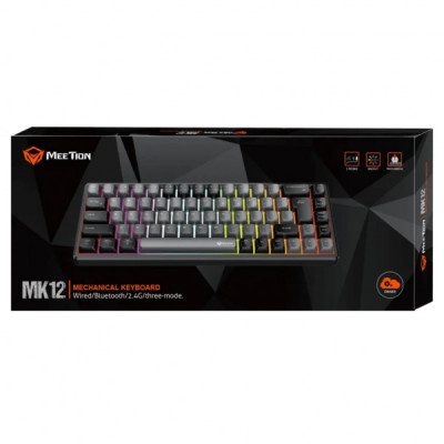 Клавіатура Meetion MK12 Bluetooth/USB Type-C Black (MT-MK12-A-RUA) Клавіатура Meetion MK12 Bluetooth/USB Type-C Black (MT-MK12-A-RUA)