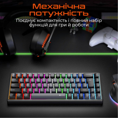 Клавіатура Meetion MK12 Bluetooth/USB Type-C Black (MT-MK12-A-RUA) Клавіатура Meetion MK12 Bluetooth/USB Type-C Black (MT-MK12-A-RUA)