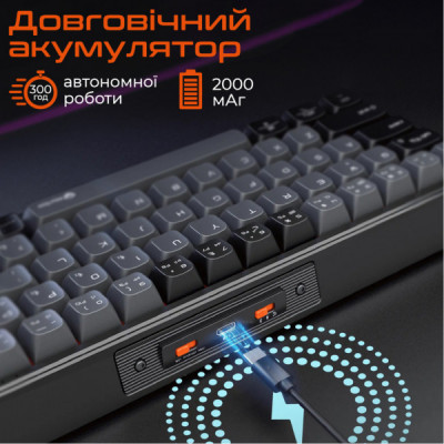 Клавіатура Meetion MK12 Bluetooth/USB Type-C Black (MT-MK12-A-RUA) Клавіатура Meetion MK12 Bluetooth/USB Type-C Black (MT-MK12-A-RUA)