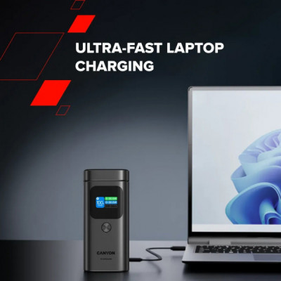 Батарея універсальна Canyon 15000mAh OnPower 150 Qi2 magnetic Grey (CNS-CPB150DG) Батарея універсальна Canyon 15000mAh OnPower 150 Qi2 magnetic Grey (CNS-CPB150DG)