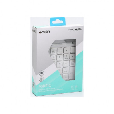 Клавіатура A4Tech FGK21C Wireless White (4711421994057)