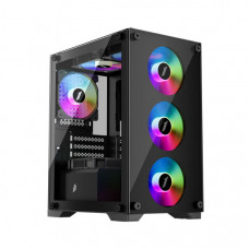 Корпус для ПК 1stPlayer X2-M-BK-4F1-PS-600FK-EU