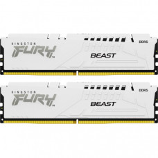 Модуль пам'яті для комп'ютера DDR5 64GB (2x32GB) 6400 MHz Beast White XMP Kingston Fury (ex.HyperX) (KF564C32BWK2-64)