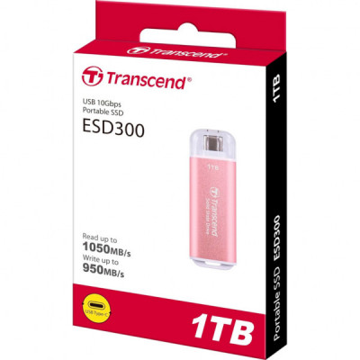 Накопичувач SSD USB Type-C 1TB ESD300 Transcend (TS1TESD300P)