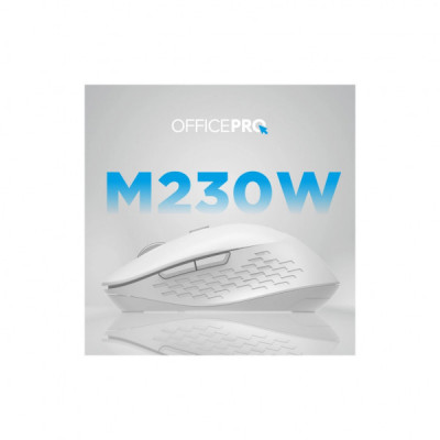 Мишка OfficePro M230W Silent Click Wireless/Bluetooth White (M230W)