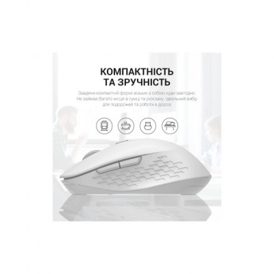 Мишка OfficePro M230W Silent Click Wireless/Bluetooth White (M230W)