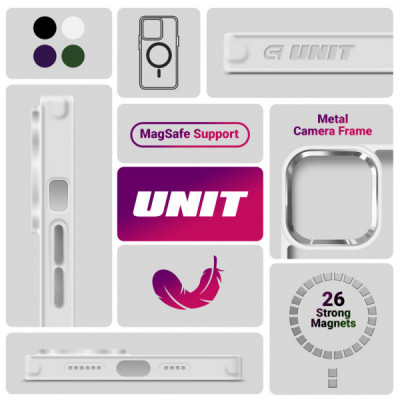 Чохол до мобільного телефона Armorstandart Unit MagSafe Samsung S25 Ultra Matte Clear Silver (ARM82266)