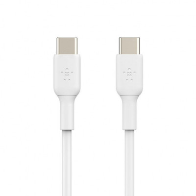 Дата кабель USB-С - USB-С, PVC, 1m, white Belkin (CAB003BT1MWH)