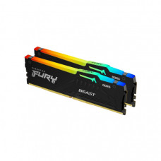 Модуль пам'яті для комп'ютера DDR5 128GB (2x64GB) 5600 MHz Beast RGB Kingston Fury (ex.HyperX) (KF556C36BBEAK2-128)