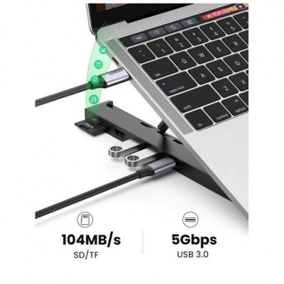 Підставка до ноутбука Ugreen X-Kit HUB Type C-->2xUSB 3.2 Gen1 (80551)