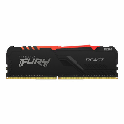 Модуль пам'яті для комп'ютера DDR4 16GB 3200 MHz Fury Beast RGB Kingston Fury (ex.HyperX) (KF432C16BB1A/16)