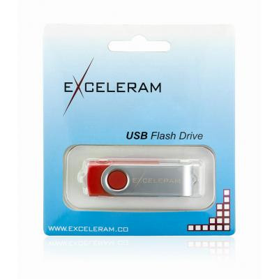USB флеш накопичувач eXceleram 32GB P1 Series Silver/Red USB 2.0 (EXP1U2SIRE32)
