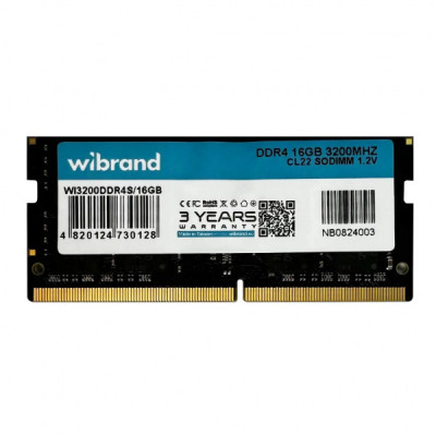 Модуль пам'яті для ноутбука SoDIMM DDR4 16GB 3200 MHz Wibrand (WI3200DDR4S/16GB)