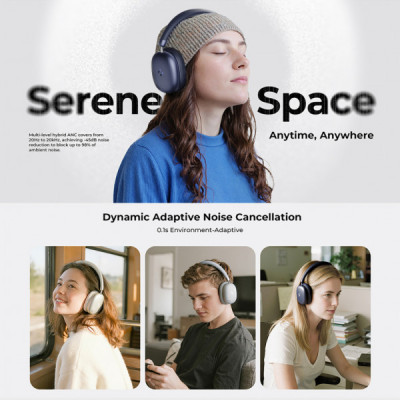 Навушники Havit H670BT Space S1 ANC Blue (6939119047399)