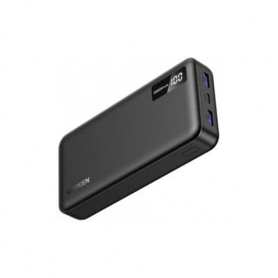 Батарея універсальна Ugreen 20000mAh 22,5W PD, 2хUSB-A, 2xUSB-C Black (PB312) (25683)
