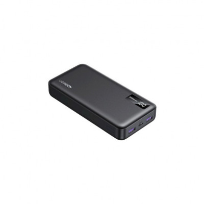 Батарея універсальна Ugreen 20000mAh 22,5W PD, 2хUSB-A, 2xUSB-C Black (PB312) (25683)