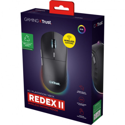 Мишка Trust GXT 926 Redex II Wireless/USB-A/USB-C Black (25126)