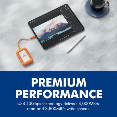 Накопичувач SSD USB Type-C 4TB Rugged LaCie (STND4000400)