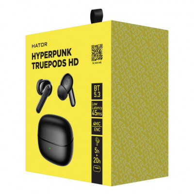 Навушники Hator Hyреrpunk Truepods HD Black (HTA-435)