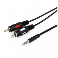 Кабель мультимедійний Jack 3.5mm M/2RCA M 5.0m Atcom (10709)