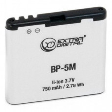 Акумуляторна батарея для телефону Extradigital Nokia BP-5M (750 mAh) (BMN6291)