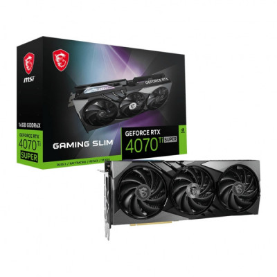 Відеокарта MSI GeForce RTX4070Ti SUPER 16Gb GAMING SLIM (RTX 4070 Ti SUPER 16G GAMING SLIM)