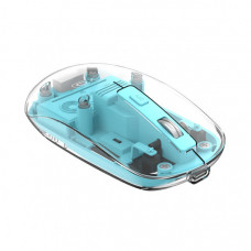 Мишка XO M12 Wireless Transparent/Blue (M12 Blue)
