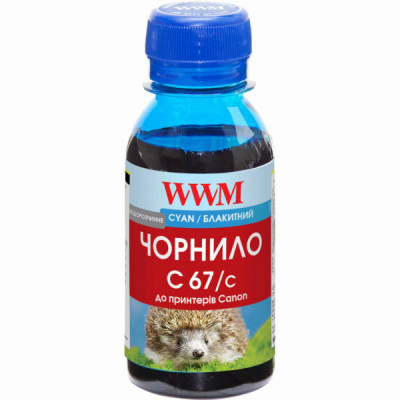 Чорнило WWM Canon PFI–107 100г Cyan PFI–107С (C67/C-2)