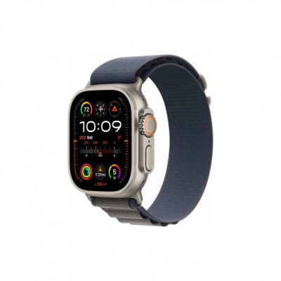 Смарт-годинник Apple Watch Ultra 2 GPS + Cellular, 49mm Titanium Case with Blue Alpine Loop - Medium (MREP3UL/A)