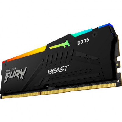 Модуль пам'яті для комп'ютера DDR5 16GB 6000 MHz FURY Beast RGB EXPO Kingston Fury (ex.HyperX) (KF560C30BBEA-16)